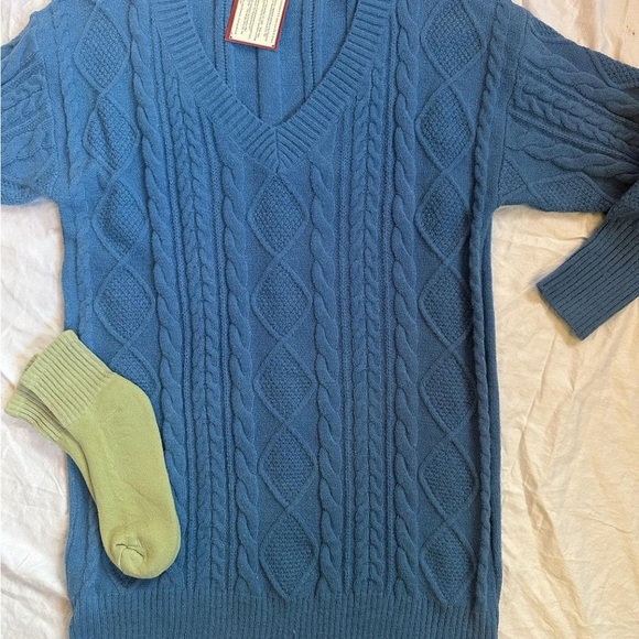 Etcetera Sweaters - Long waisted sweater by Et Chet blue size large, lightweight